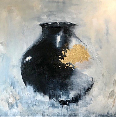 Vase from acient Greece geschilderd door Diney Berg