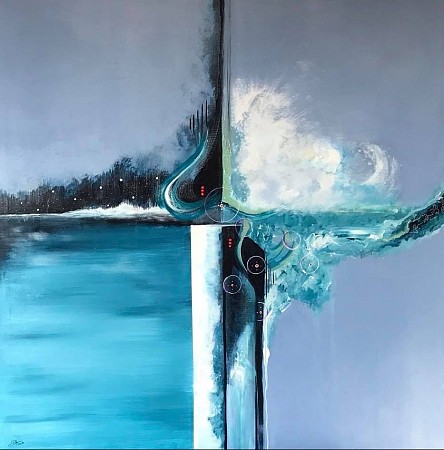 Four emotions of life geschilderd door Diney Berg