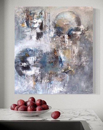 Tussen twee werelden geschilderd door Diney Berg