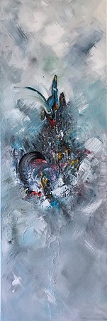 In bloom geschilderd door Diney Berg