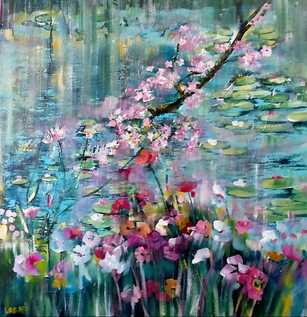 Giverny geschilderd door Loes Loe-sei Beks