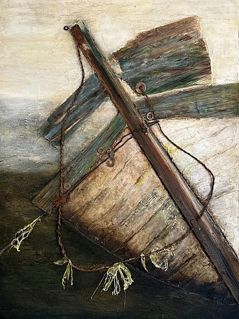 Scheepswrak Camaret sur Mer geschilderd door Hannie Hopster