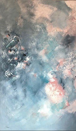 There is also beauty in the silense geschilderd door Diney Berg